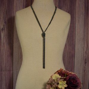 ALFANI knotted long necklace.